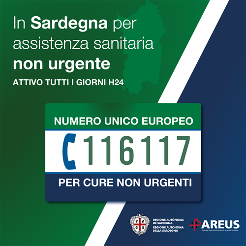In provincia di Oristano arriva il Numero Unico Europeo 116117 per le cure mediche non urgenti