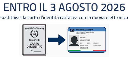 Cessazione di validità delle carte d'Identità Cartacee