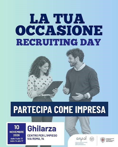 Recruiting Day - 10 novembre 2026